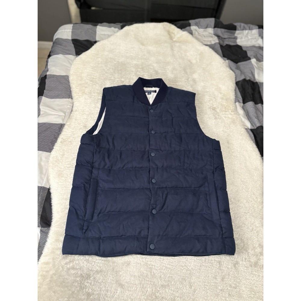Mizzen+Main Navy Quilted Puffer Vest